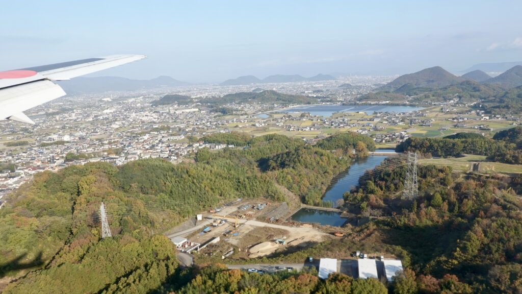 上空から見た溜池の数々