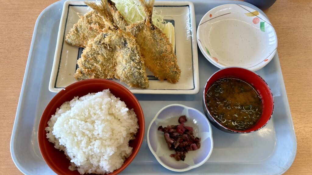 ばんやのアジフライ定食