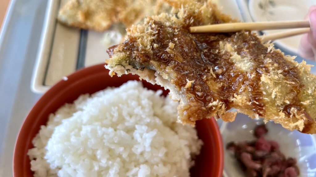 ばんやのアジフライ定食