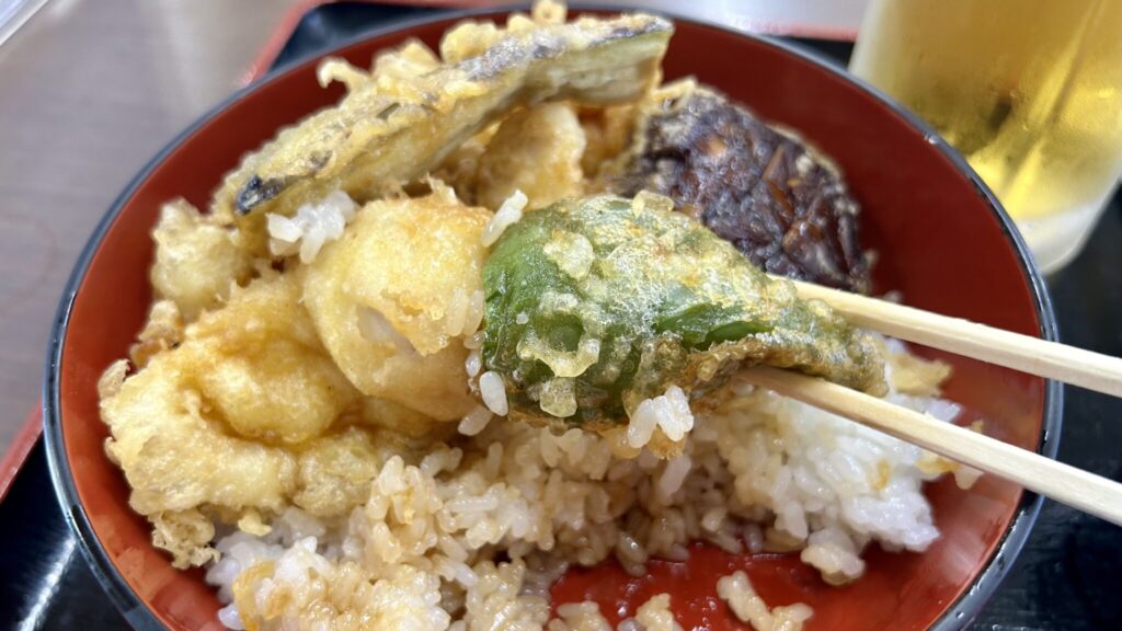 印旛沼漁協 水産センターのナマズ天丼