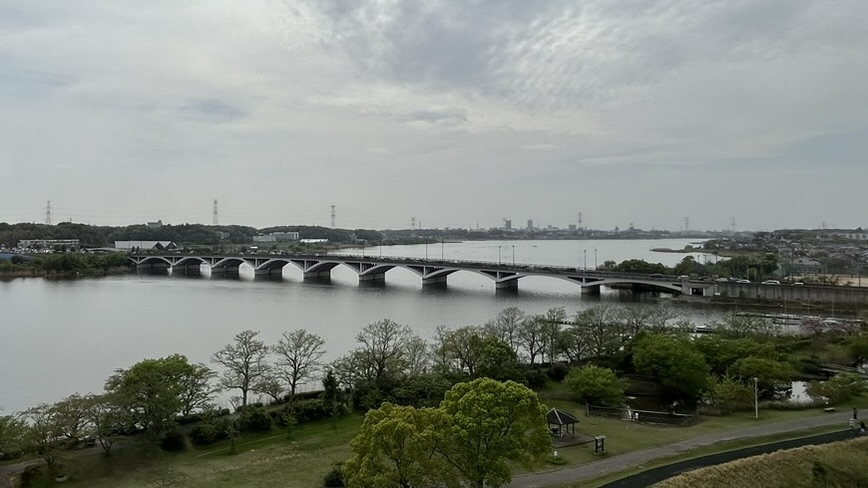 水の館展望室からの眺め