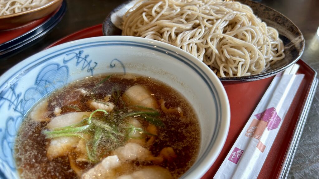 信州そば結(ゆい)の肉汁そば(大盛り)