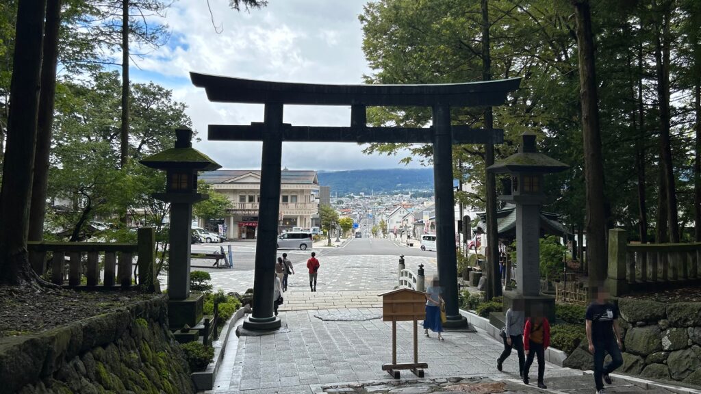 下社・秋宮周辺の風景