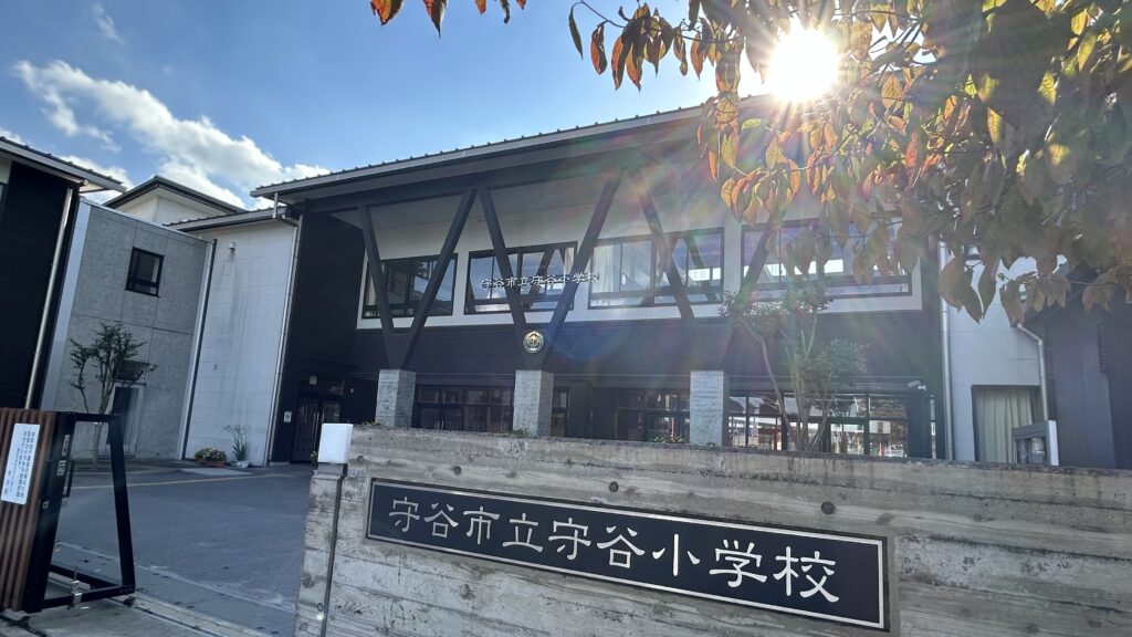 守谷城の守谷小学校