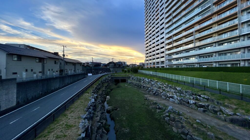 守谷城のプロムナード水路公園