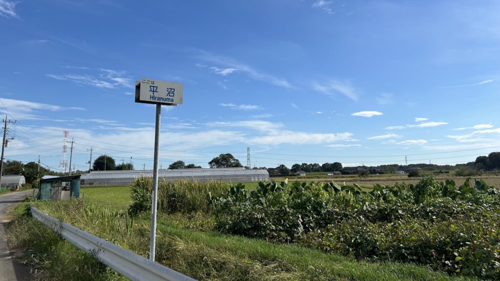 小目沼橋の西岸-平沼地区