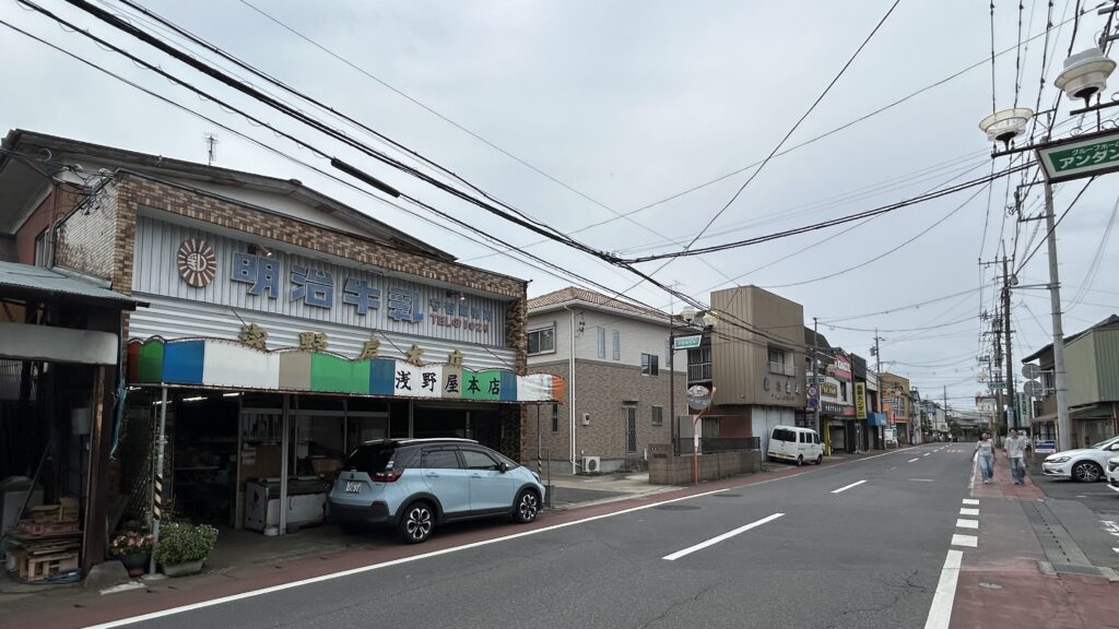 守谷駅前のレトロ商店街