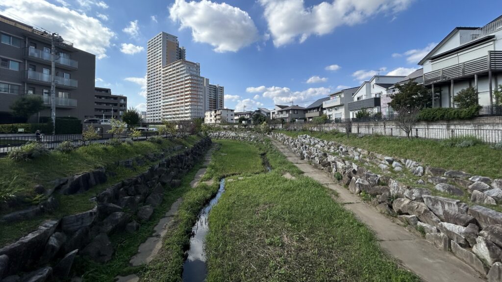 守谷城のプロムナード水路公園