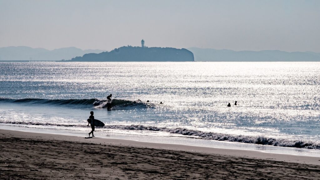 湘南海岸と江ノ島