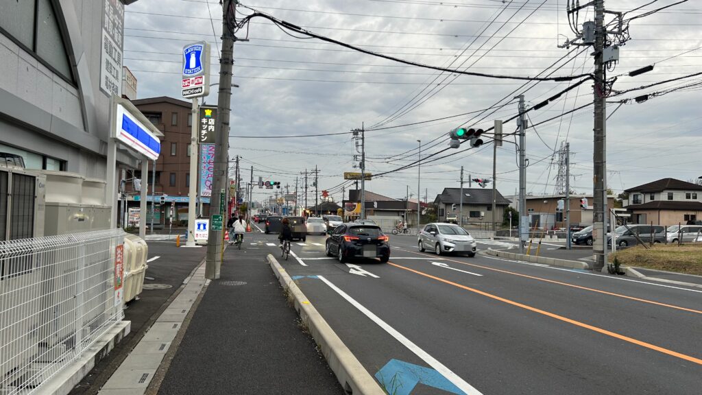 産業道路沿い