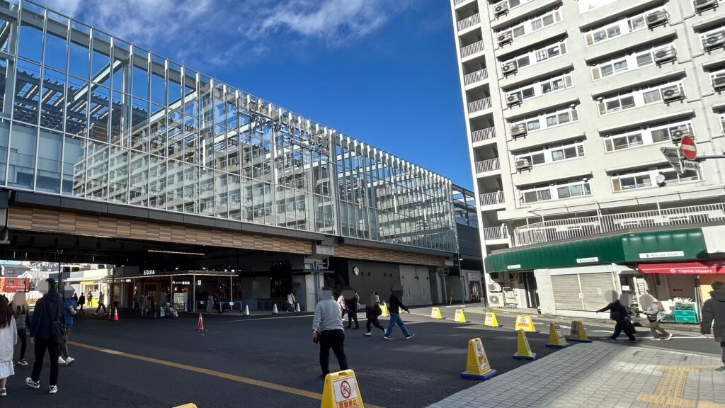 竹ノ塚駅前の様子