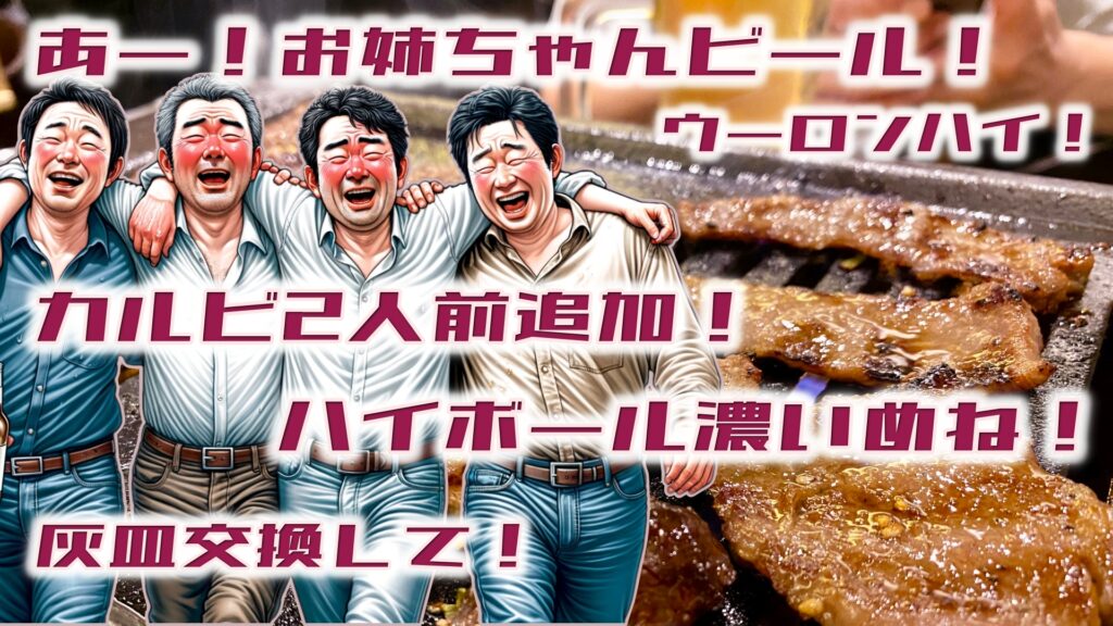 焼肉屋の来客